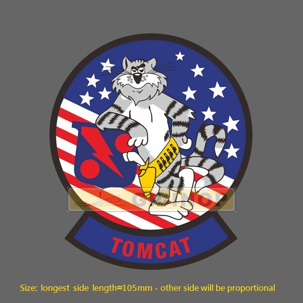 F-14 TOMCAT VF-11 Vinyl Sticker luggage laptop skateboard car stickers