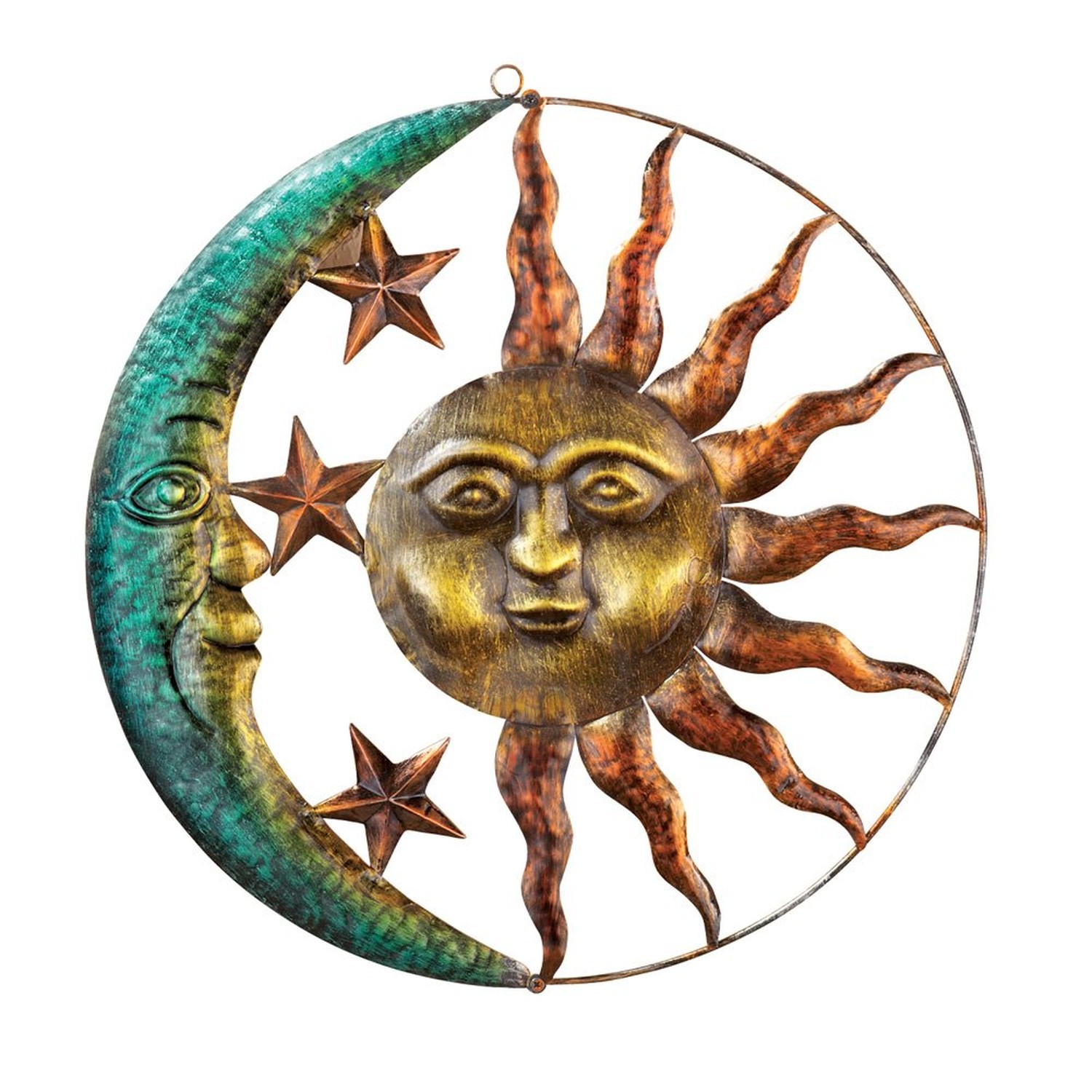 Collections Etc Artistic Sun and Moon Metal Wall Art for Indoors or Outdoors …