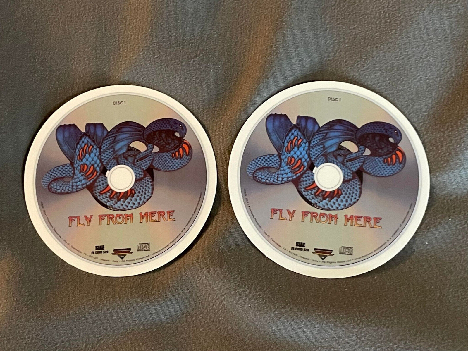 Lot (2) YES 2 1/2" x 2 1/2" Band Logo STICKERS FAST! FREE SHIP! Fly From Here