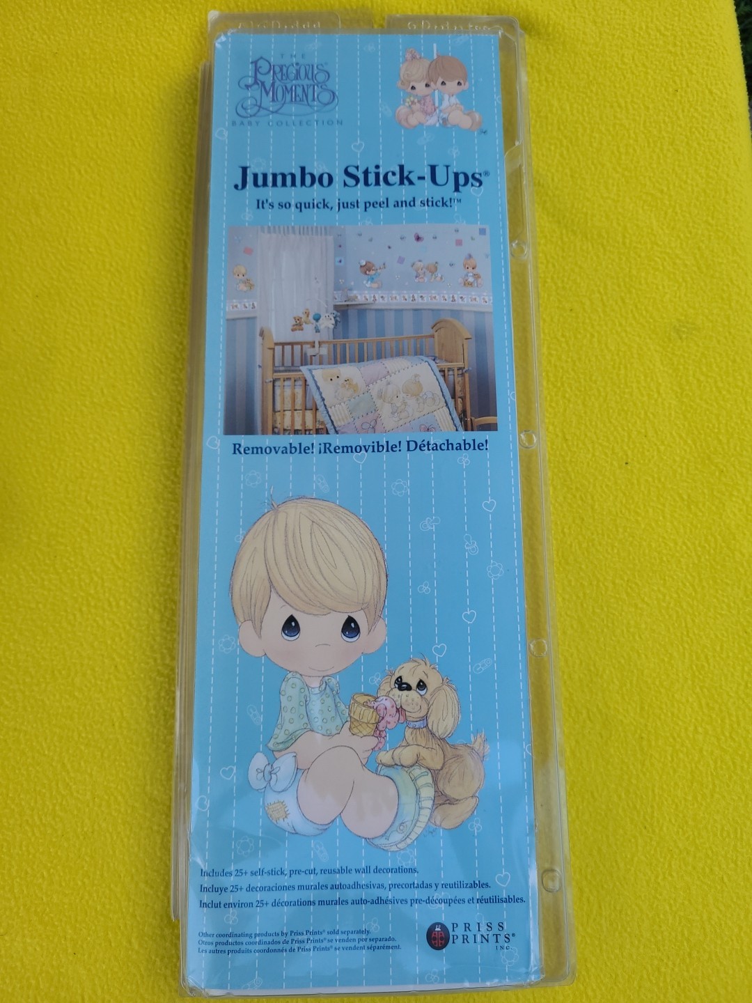 Precious Moments Jumbo Stick-Ups 25+ Reusable Pre-Cut Decorations NEW