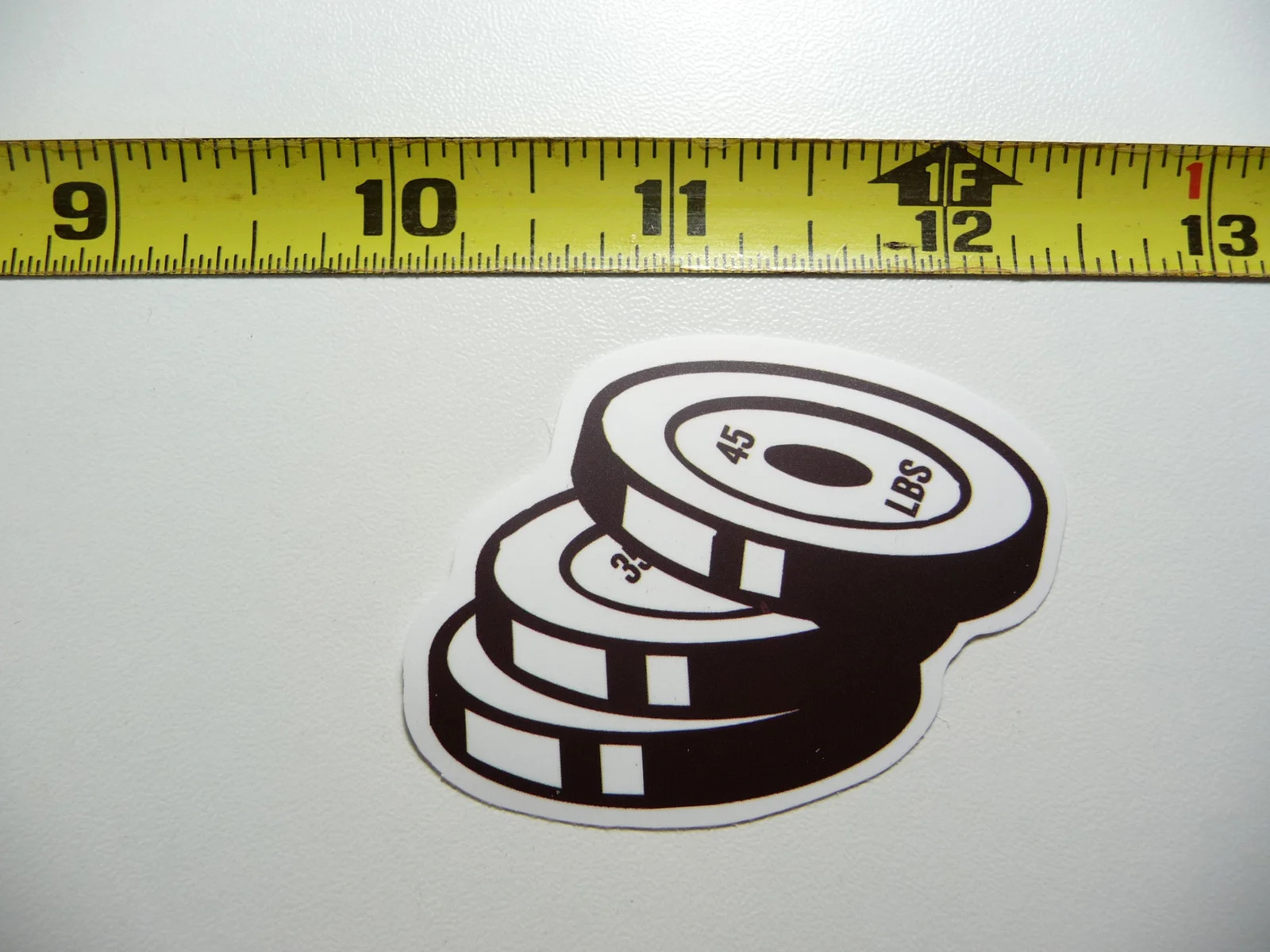 WEIGHTS LOOSE SMALL STICKER DECAL GYM WEIGHTLIFTING FITNESS EXERCISE