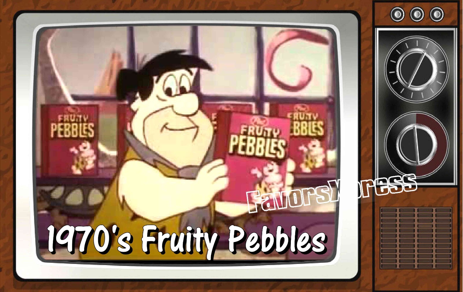 1970's Fruitty Pebbles Commercial Classic TV Show PHOTO MAGNET 4 X 2.5 INCHES