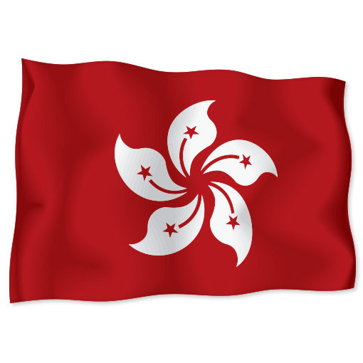 HONG KONG Flag car bumper sticker decal 6" x 4"