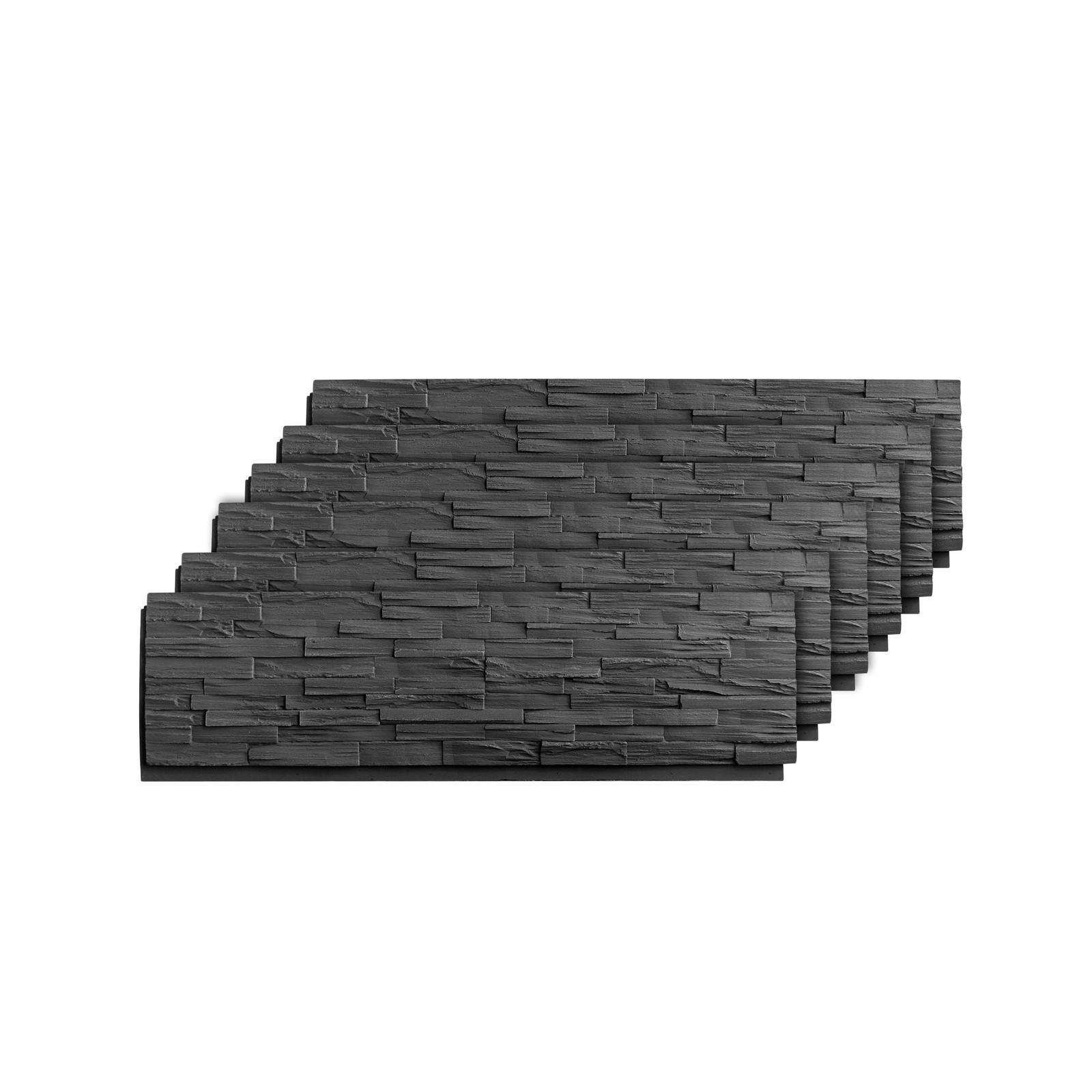 ROOMTEC 6-Packs Faux Stone Wall Covering Panels for Interior and Exterior Dec…