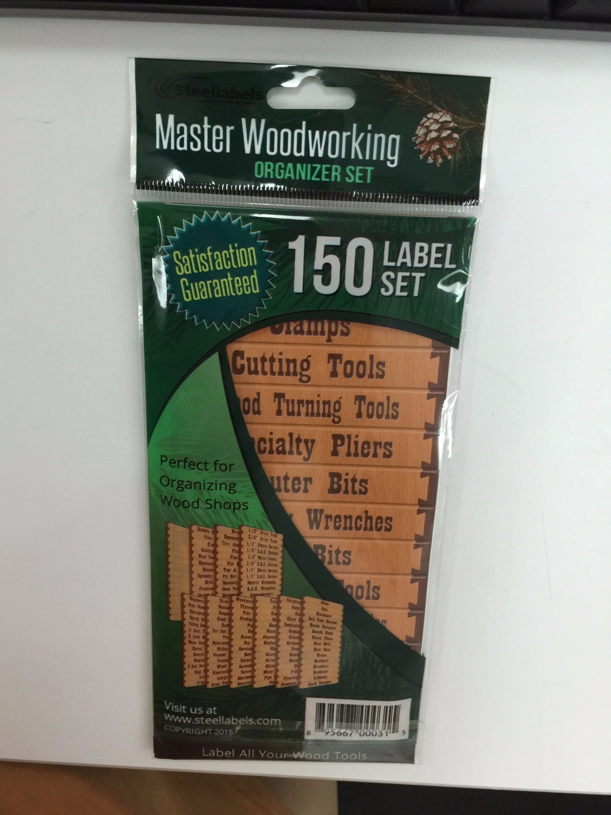 Organizer Labels for Wood Tool Drawers & Cabinets – Master Woodworker 10 PC Set