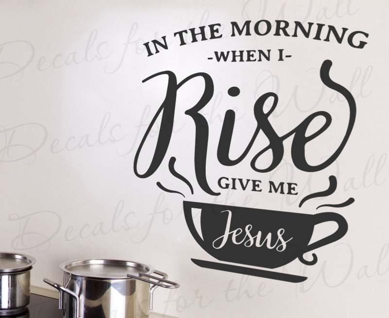 Give Me Jesus Coffee Jeremy Camp Wall Decal Quote Vinyl Lettering Art Decor Q74