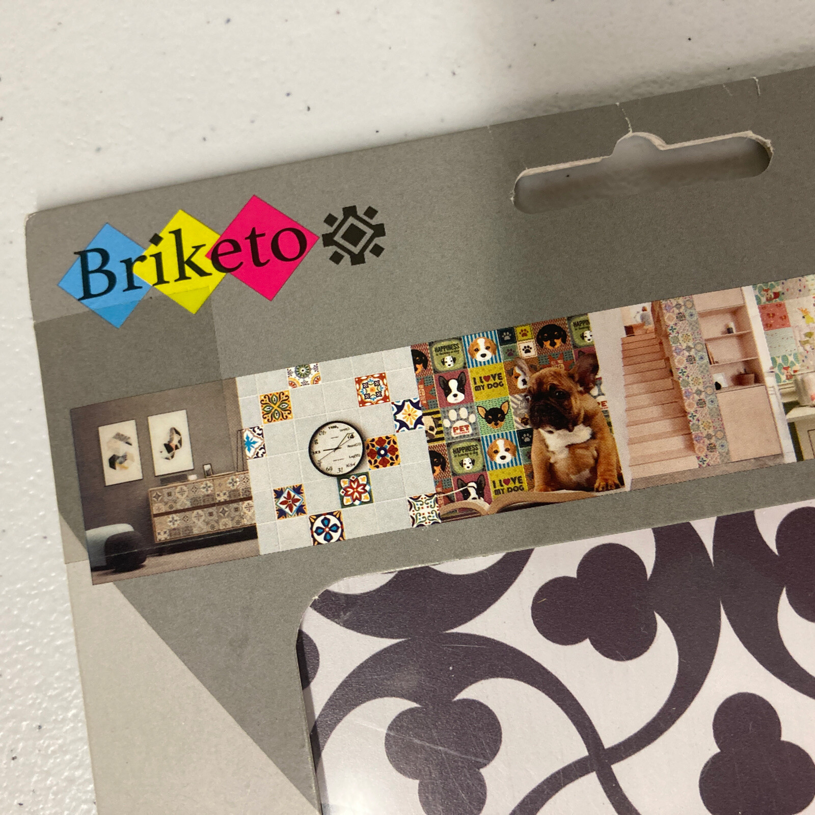 NEW Briketo Decorative Tile Stickers Set 12 Units 6×6" Inch Peel and Stick MENTA