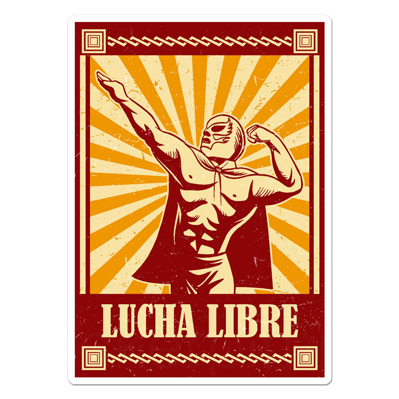Lucha Libre, Vinyl Decal Sticker, Indoor Outdoor, 3 Sizes, #11828