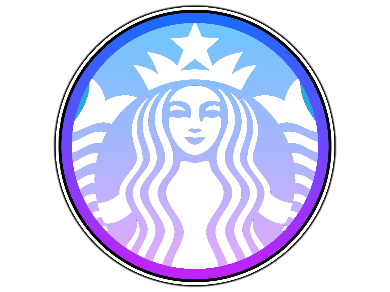 #788 Starbucks Logo #3 Waterproof Vinyl Sticker Decal Die-Cut