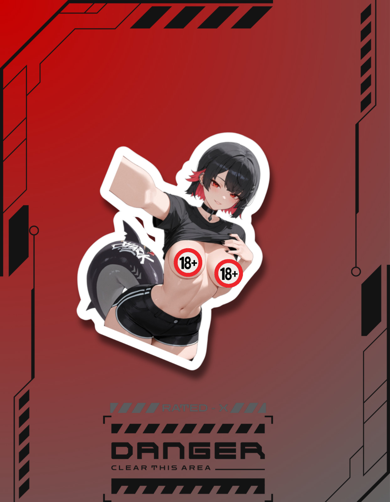 Ellen Joe | Zenless Zone Zero | Anime Girl Waifu Sticker Decal