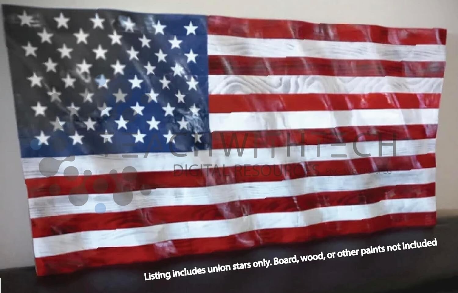 American Flag Vinyl Star Union Vinyl Application | DIY Wood Flag Stars Flagmaker