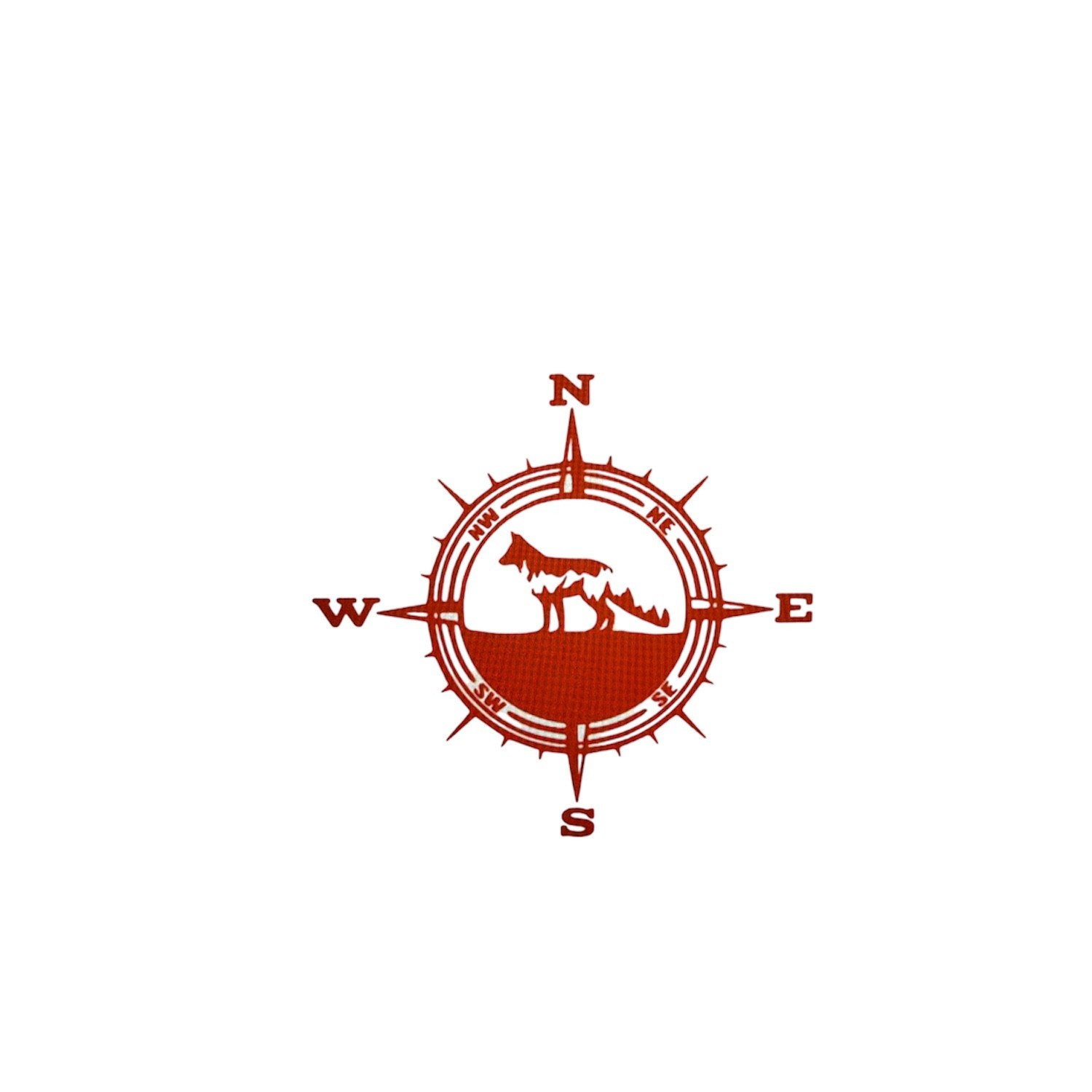 COMPASS FOX MOUNTAINS Vinyl Decal for Jeep Car Truck Bumper Wall Window