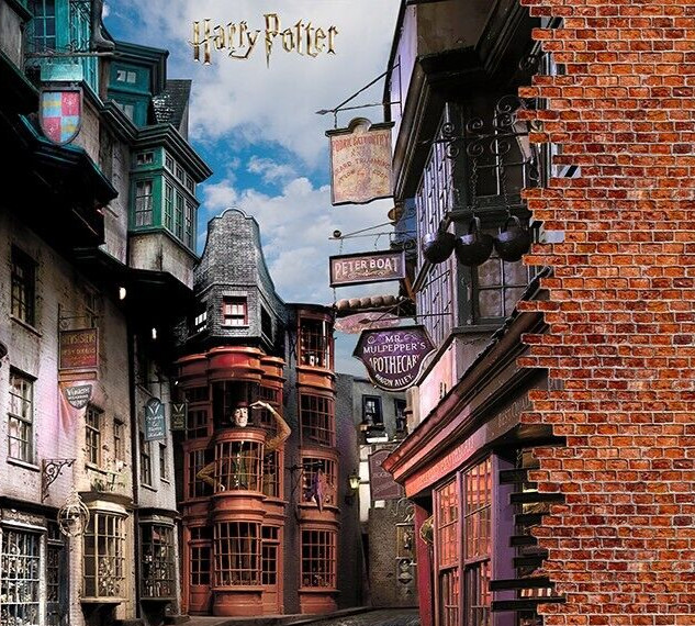 Harry Potter street Wallpaper Mural 252x182cm for children's bedroom photo wall