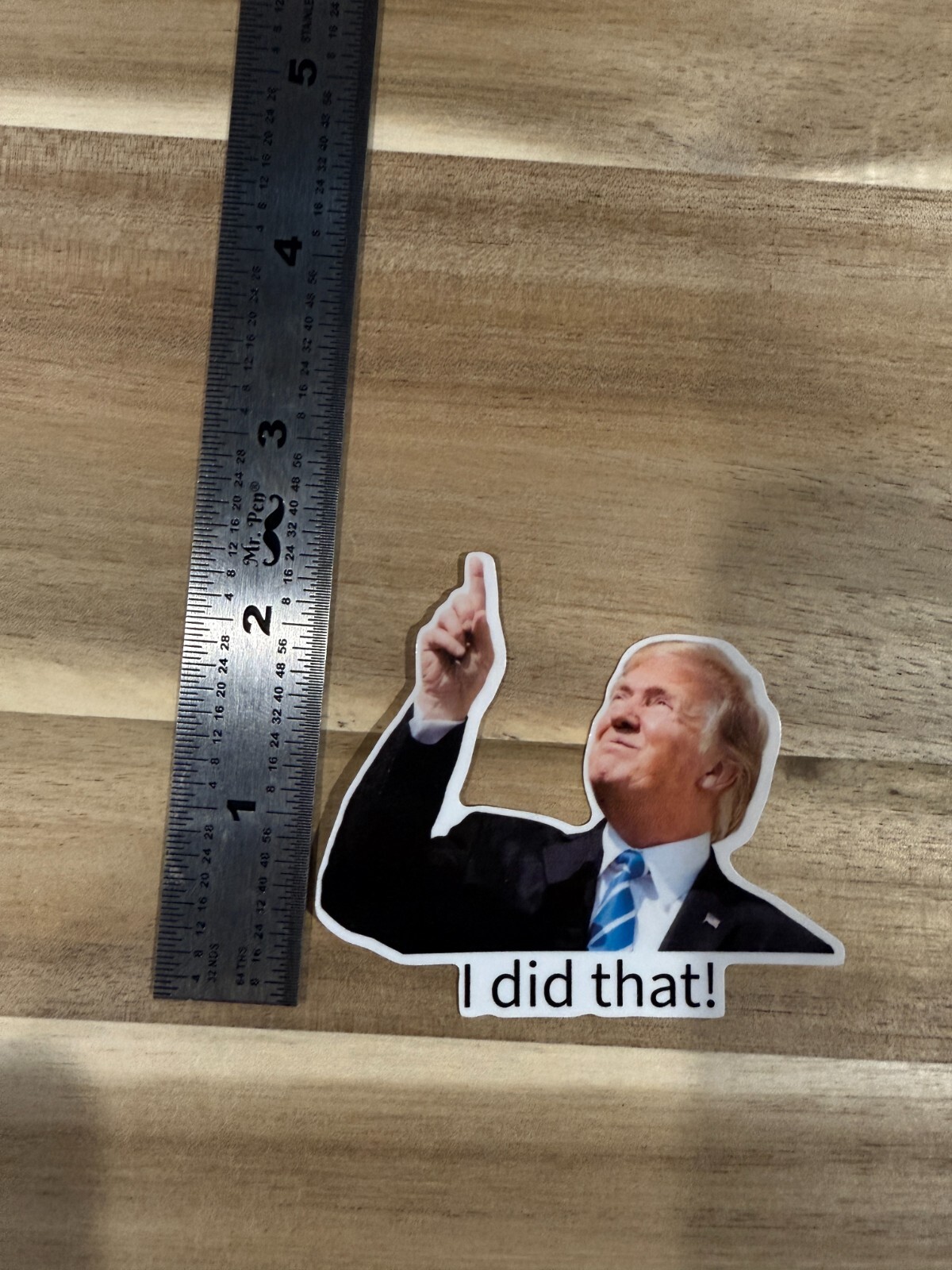 Donald trump tariff Meme I did that 3inch Die Cut Weatherproof 3 pc Set