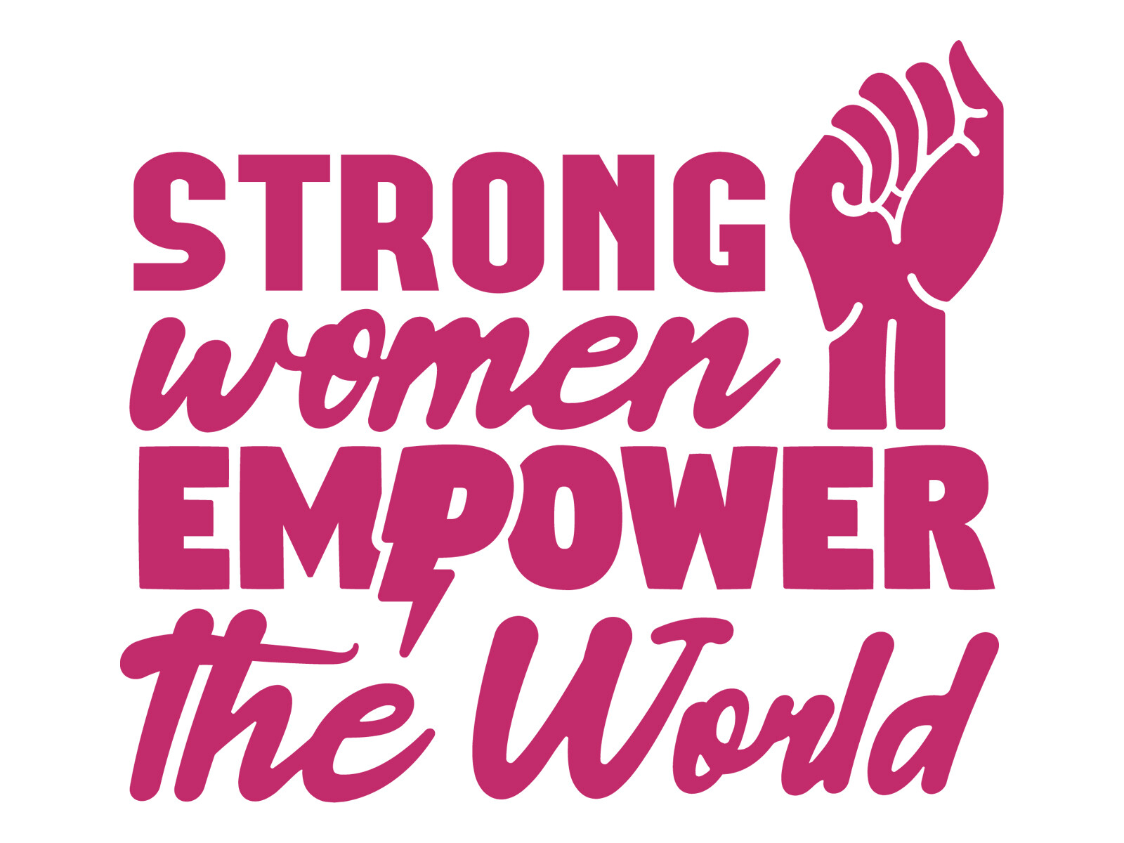 Stong Women Empower World Motivation Female Car Decal Vinyl