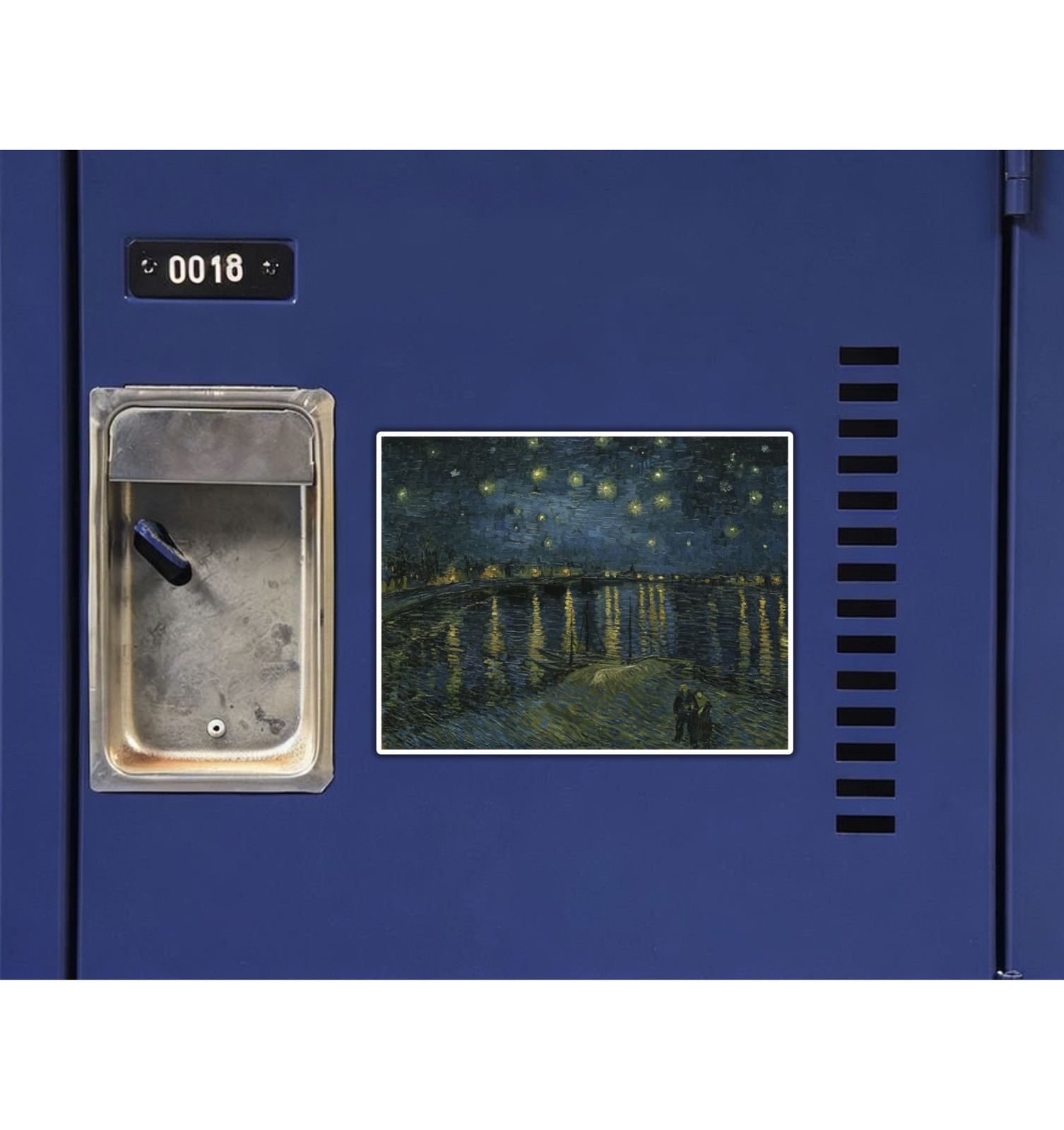 Starry Night on the Rhone Vincent Van Gogh Fridge Magnet or Laptop Sticker