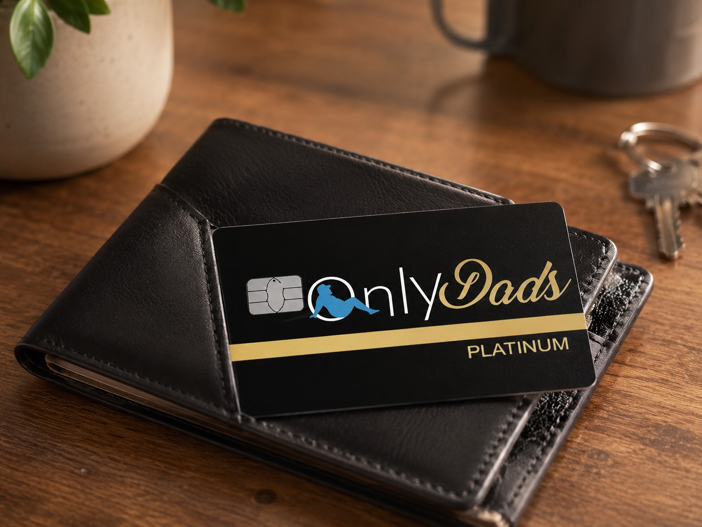 OnlyDads Credit Debit Card Skin Cover Sticker Chip Funny Decal – 2 Pack