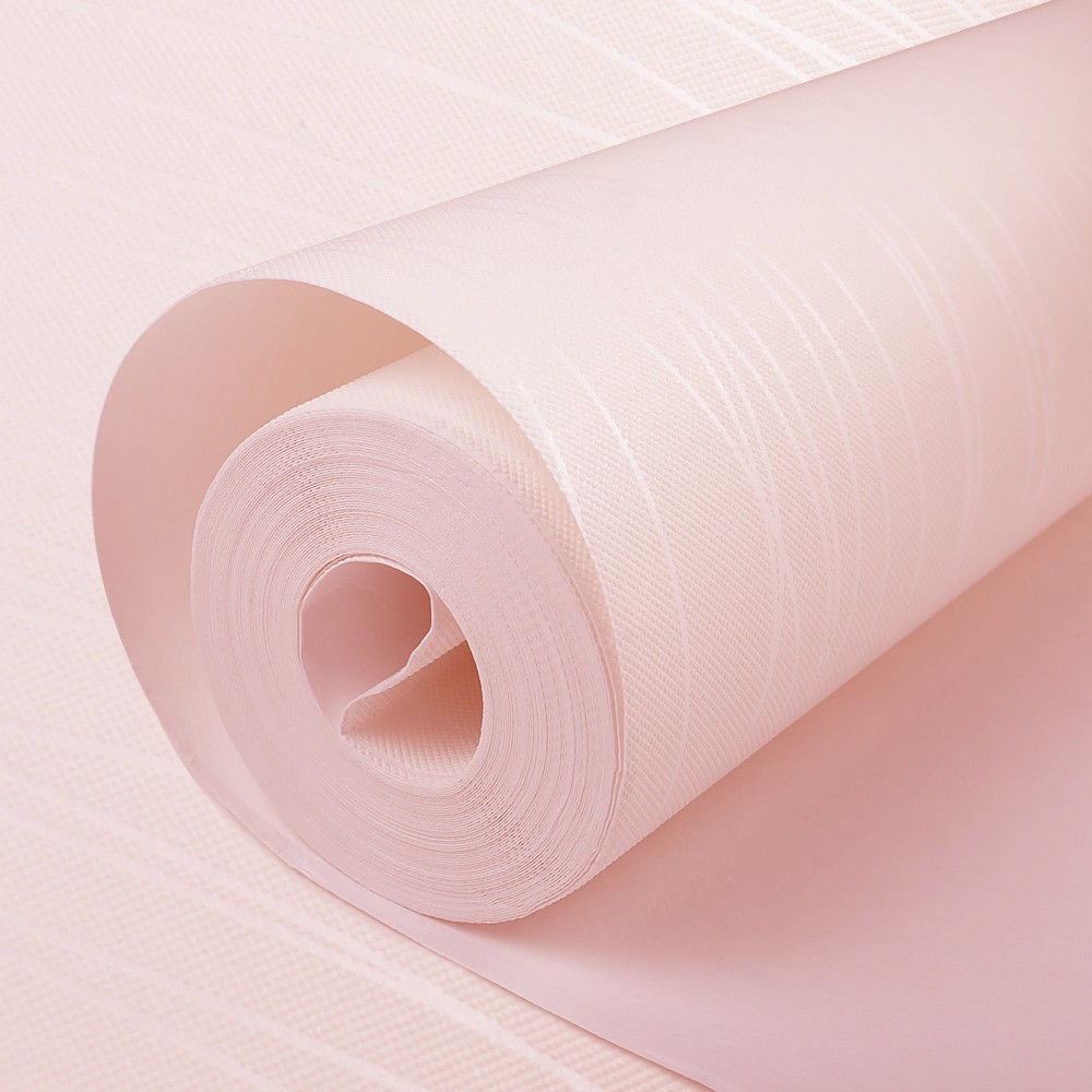 33FT 3D Non-woven Wallpaper Roll Living Room Bedroom Decor Pink Stripes Sticker