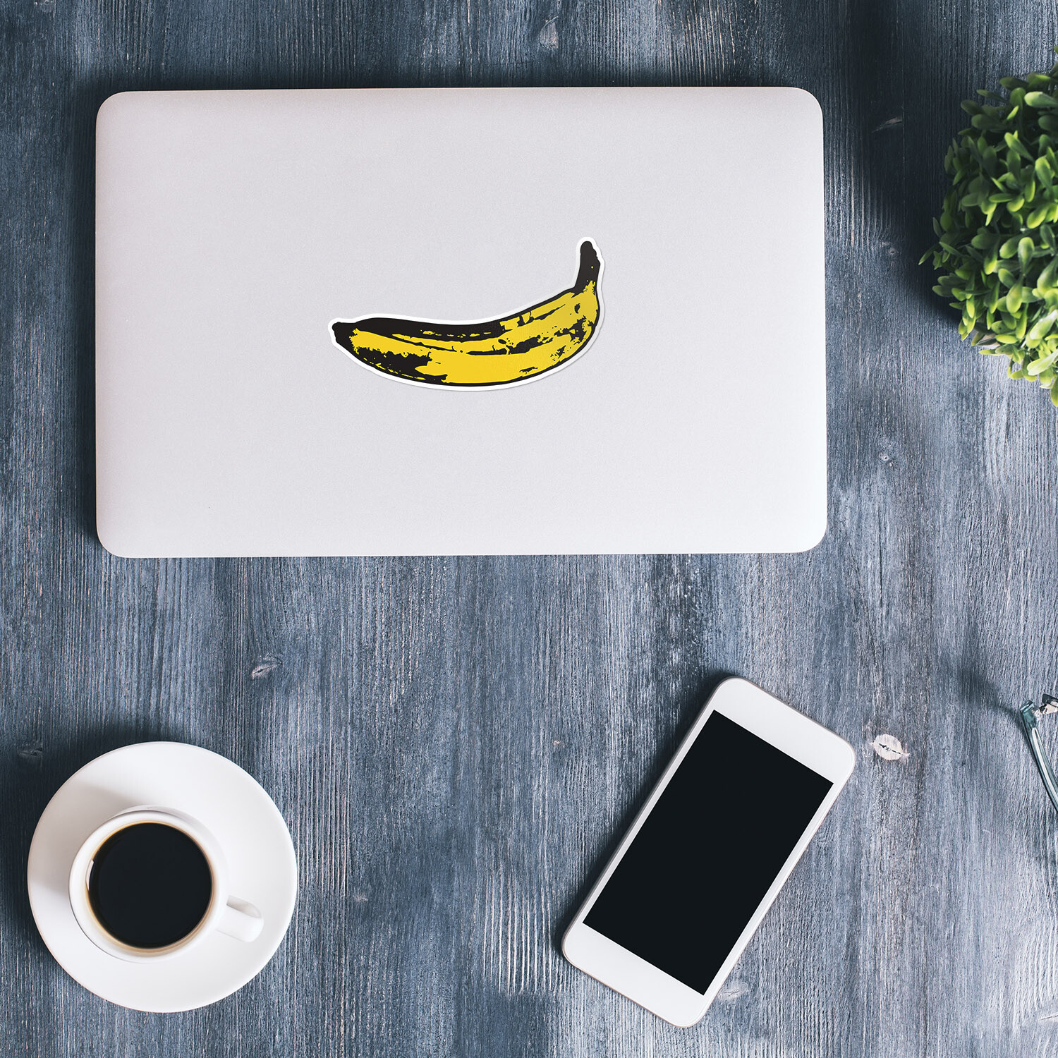Punk Banana Car Bumper Vinyl Sticker Decal