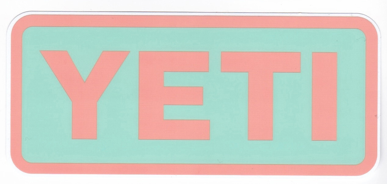 SET 5 Genuine YETI Decal / Stickers Brand New! Includes YETI envelope and Card!