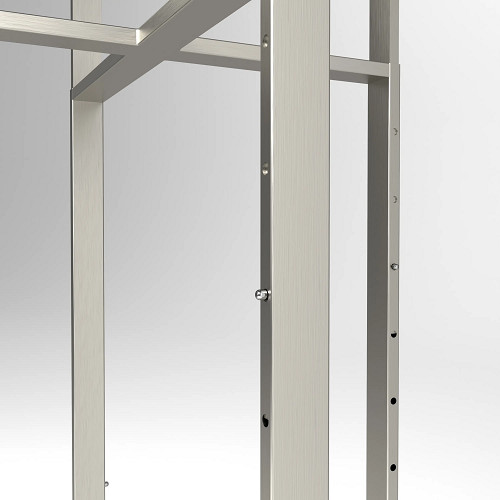 Econoco K80-SC 4-Way High Capacity Garment Rack with Straight Arms