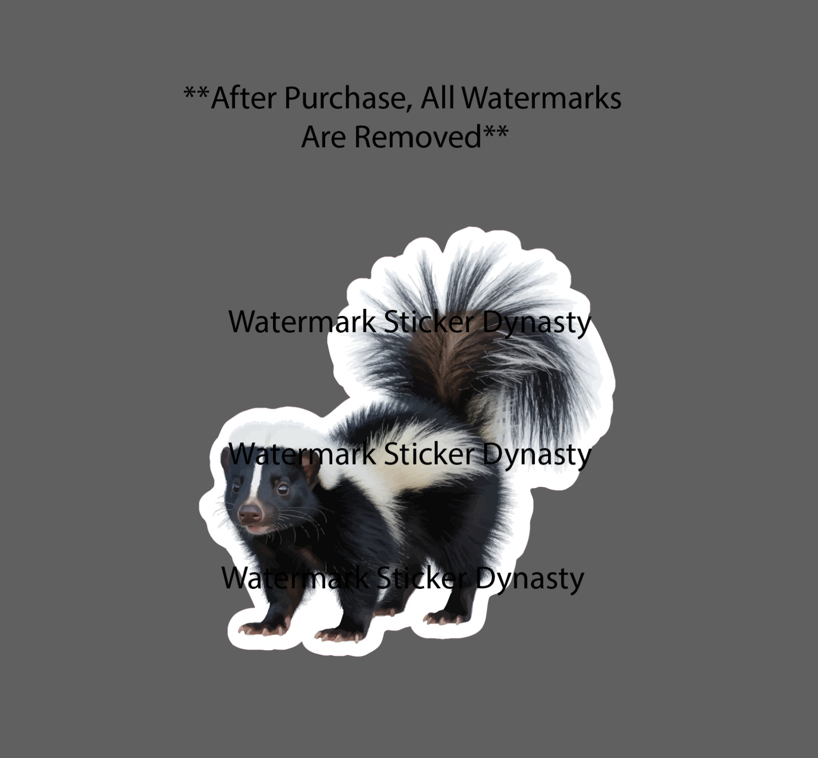 Skunk Sticker Waterproof Decal Animal Outdoor Nature Wildlife Gift NEW