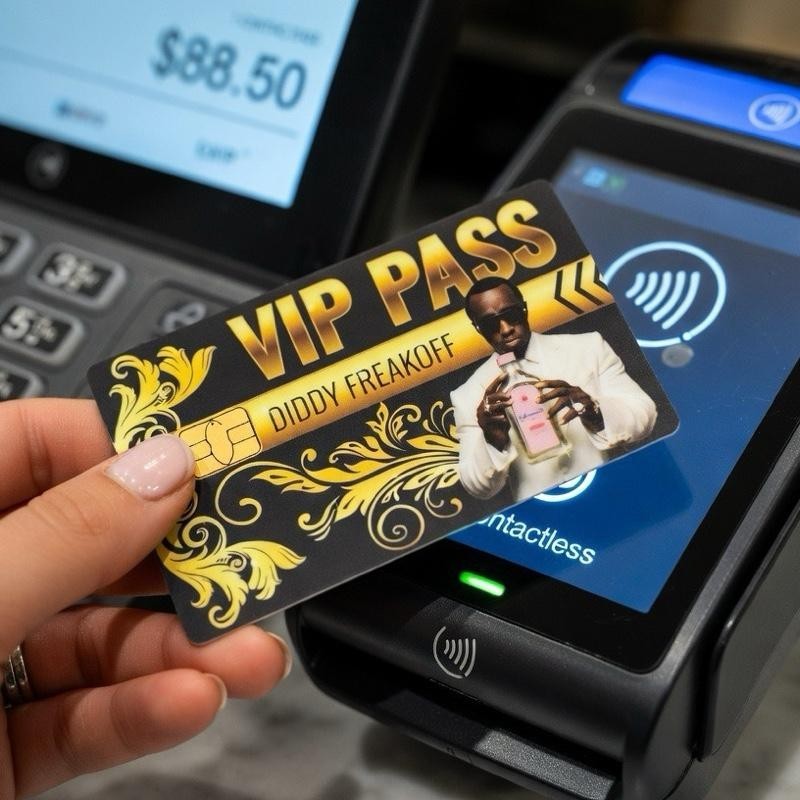 Diddy VIP Credit Debit Card Skin Cover Sticker Chip Funny Decal – 2 Pack