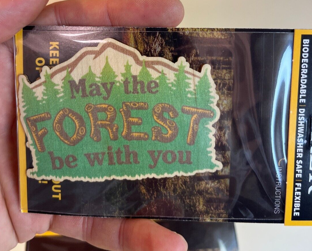 Dust City Wood 3 Stickers Lot Back to School, Nature, Forest, Trees, Explorer