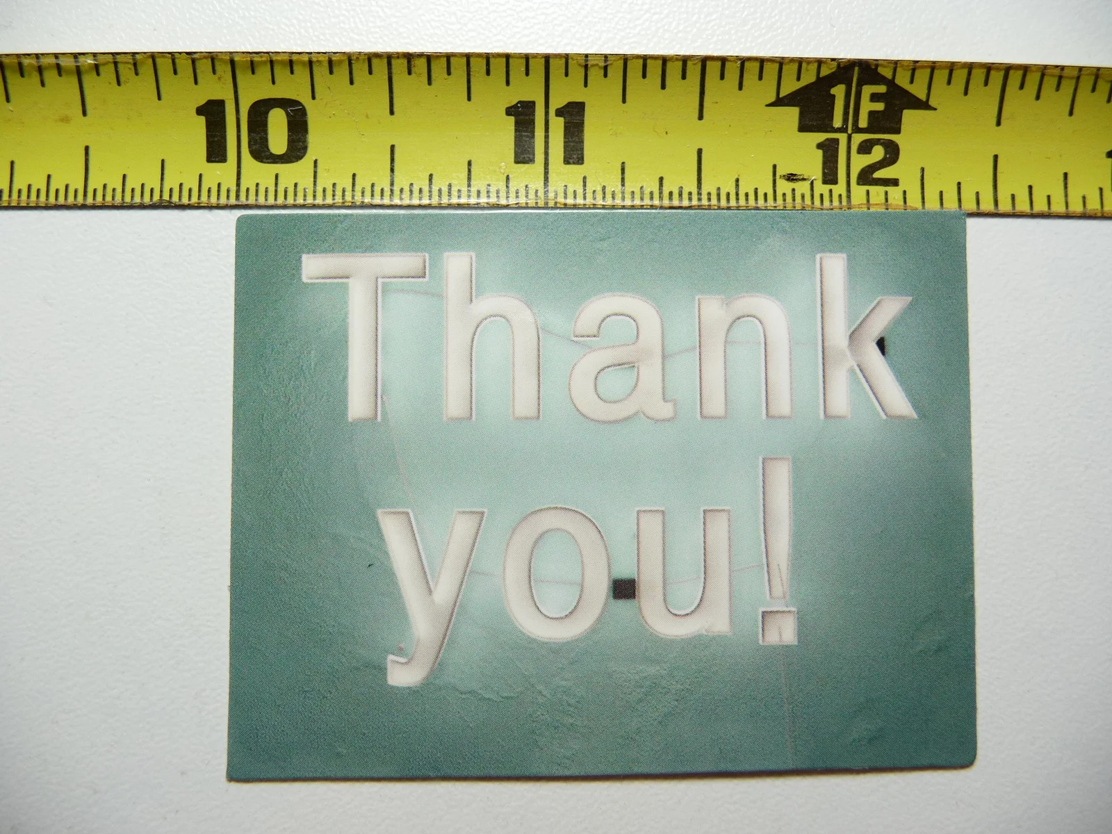 THANK YOU SMALL STICKER DECAL SCRAPBOOKING POSITIVE MOTIVATE WORDS MOTIVATIONAL