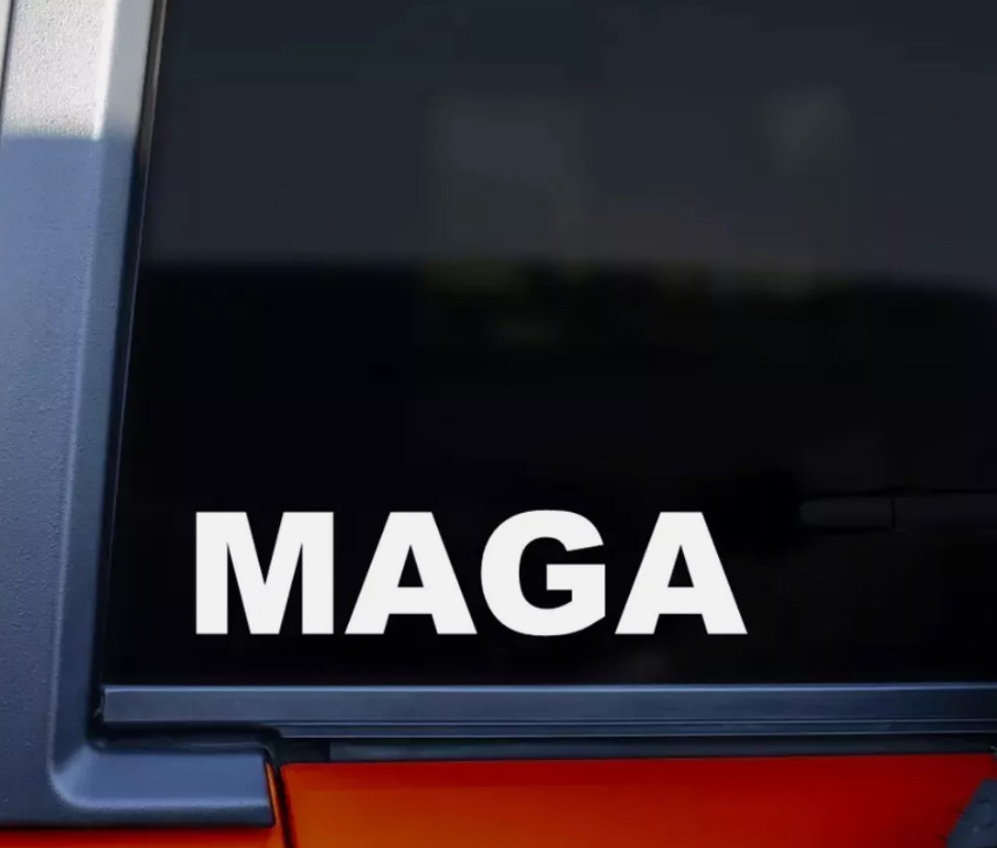 Trump 2024 Support Decal – MAGA Patriotic Sticker for Vehicles & Accessories