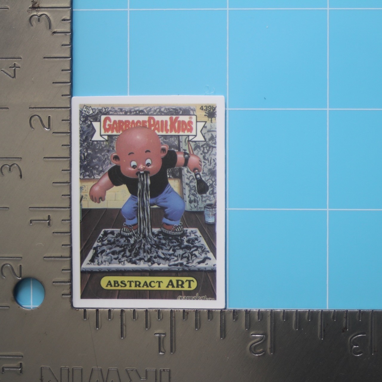Garbage Pail Kids Sticker (ABSTRACT ART) GPK Funny Puke Vomit, Gloss PVC Decal