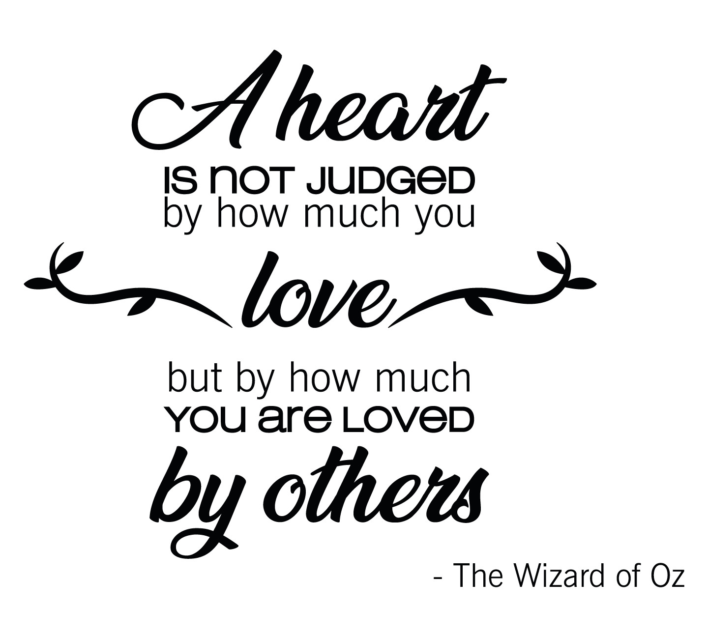 Vinyl Wizard Of Oz Inspirational Quotes Decor Home Bedroom Wall Decoration 18×20