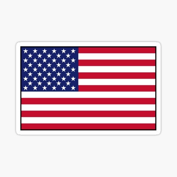 3x America Flag Sticker decal vinyl laptop/ tumbler / wall sticker