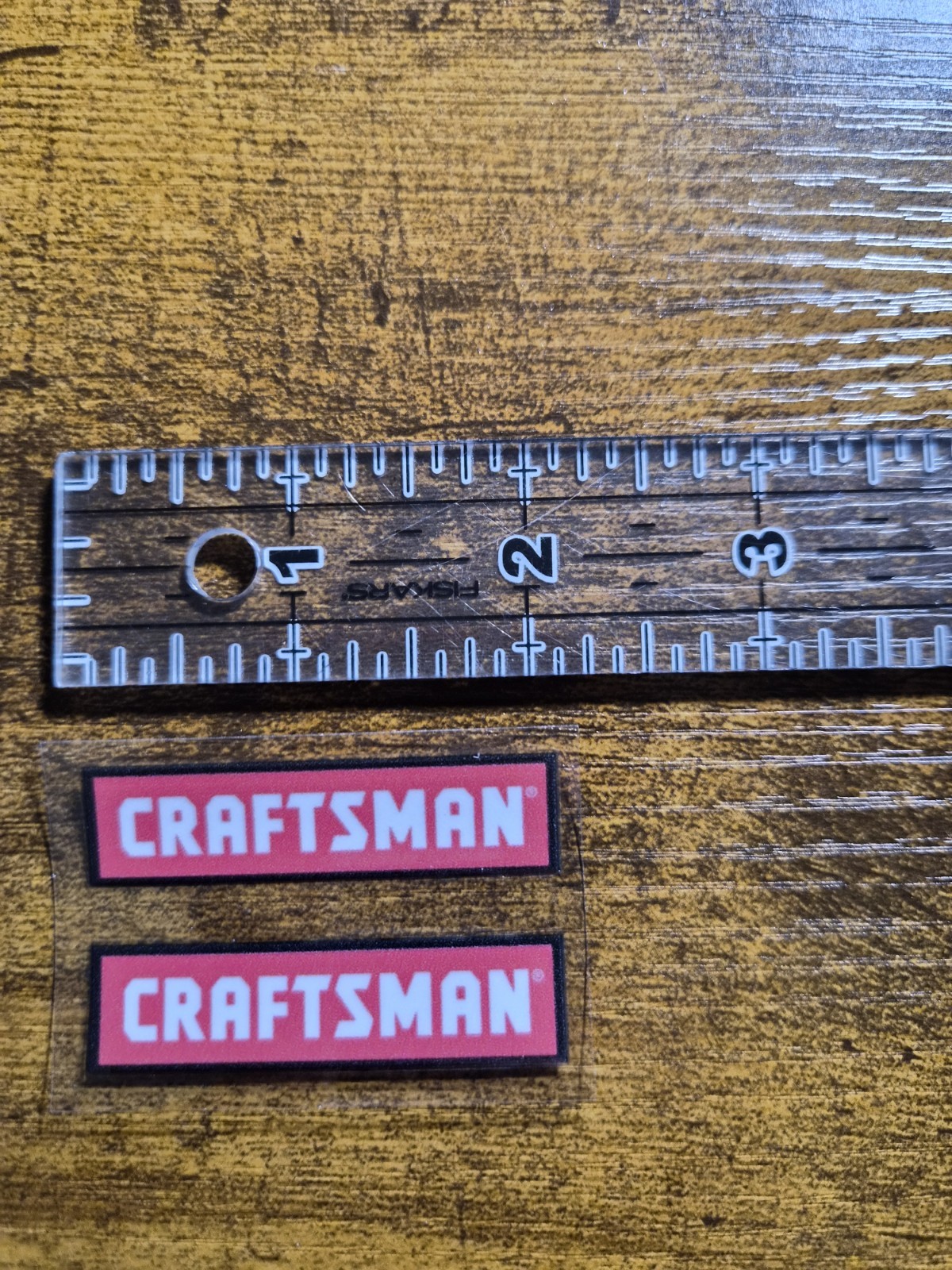 2 pc. CRAFTSMAN TOOLS UV DTF Decal Sticker waterproof USA NOT VINYL