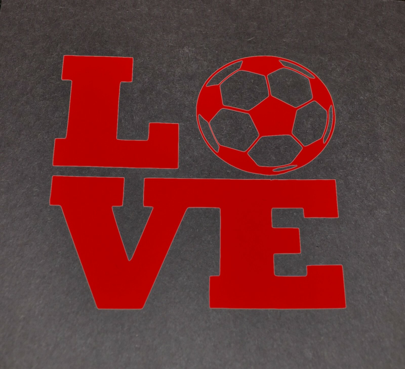 Soccer Love CNC cut Decal Vinyl Sticker – 6 colors!