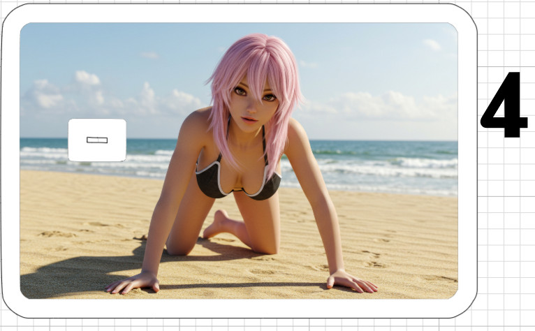 Sexy Anime Girl Credit Debit ATM Card Skin Sticker Hot Ecchi Hot USA Manga Beach