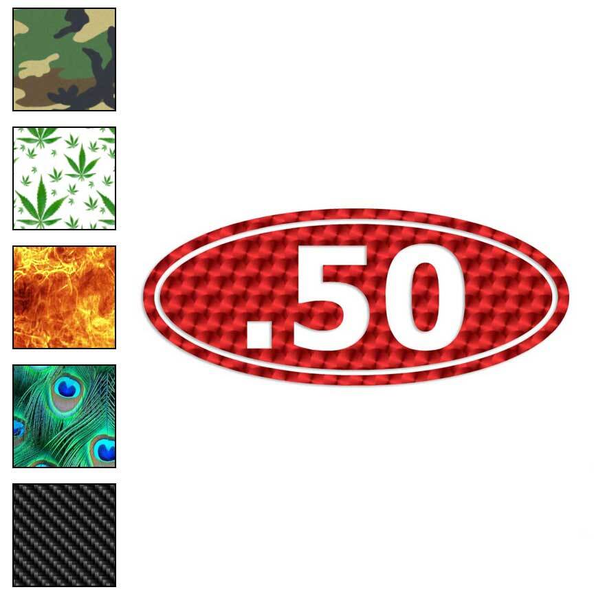 .50 Ammo, Vinyl Decal Sticker, 40 Patterns & 3 Sizes, #27