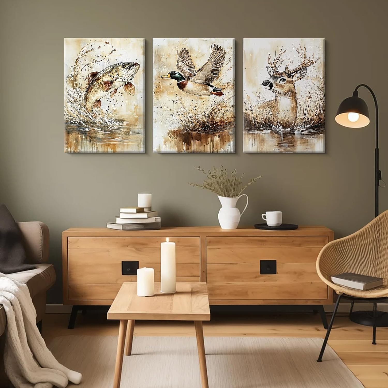 High-Quality Wrapped Canvas 16×24 Mallard Duck Nursery Print