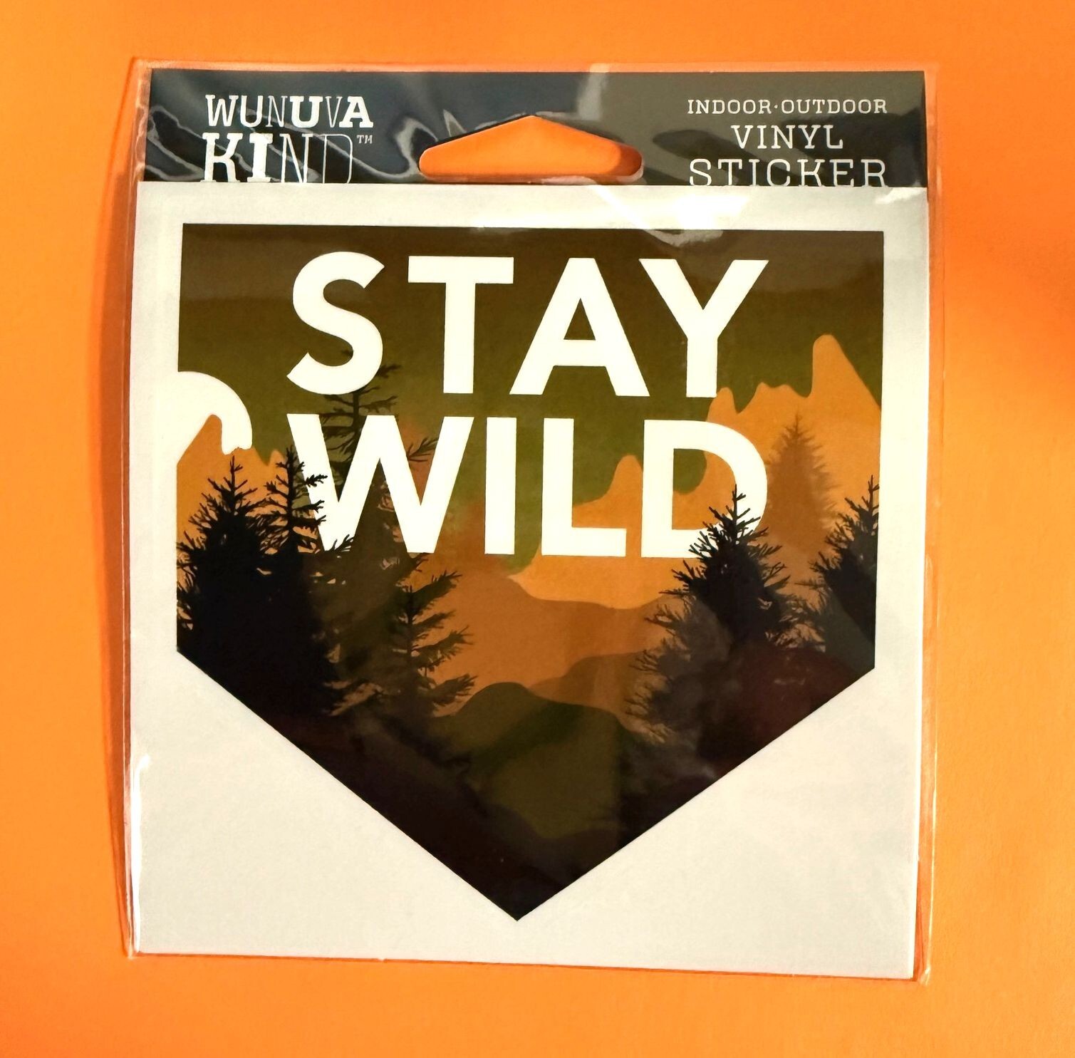 STAY WILD OUTDOORS CAMPING HIKING 4" VINYL DECAL STICKER FREE SHIPPING