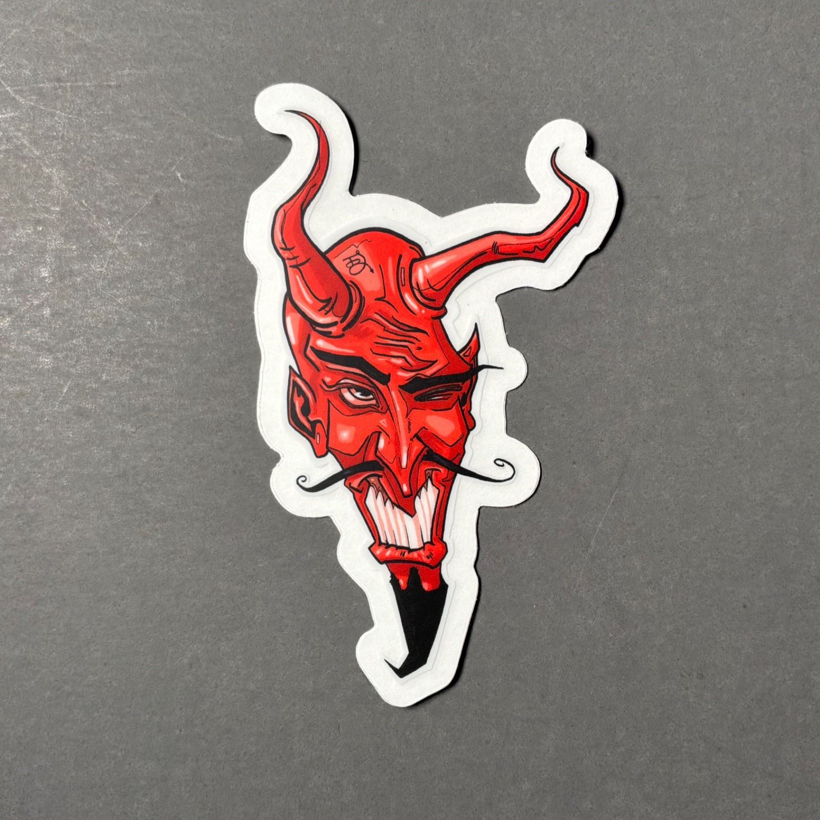 Devil Head Vinyl Sticker 3” Local Artist Satan Horror Demon Illustration Evil 66