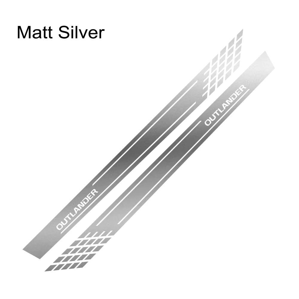 Aftermarket Door Side Skirt Stripe Decal for Mitsubishi Outlander | 2-Piece Vin