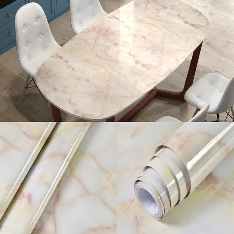40cm kitchen waterproof and oil resistant PVC self-adhesive marble wall sticker