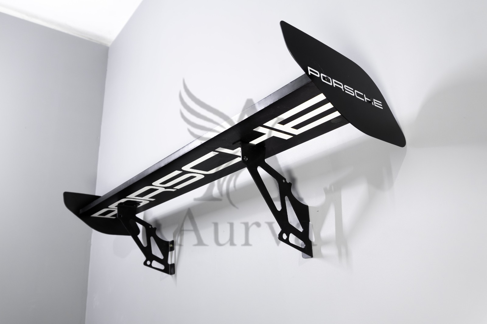 GT3RS Car Wall Shelf Car Spoiler Style Rear Wing Shelf – Automotive Home Decor