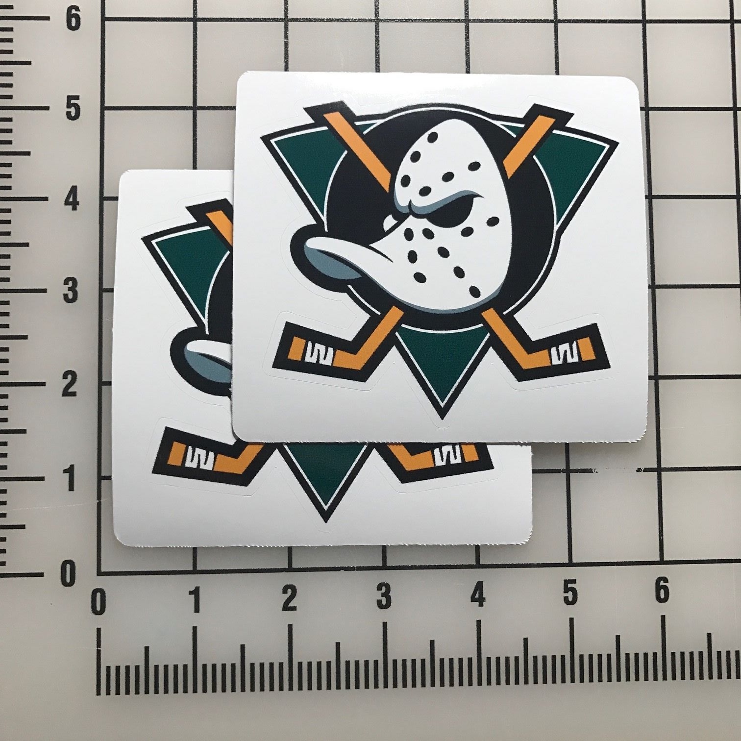 Anaheim Ducks Mask NHL 4" Wide Vinyl Decal Sticker – BOGO