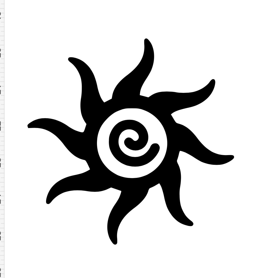 Tribal Sun Aztec Groovy – Decal Sticker – Multiple Colors & Sizes Car Laptop Cup