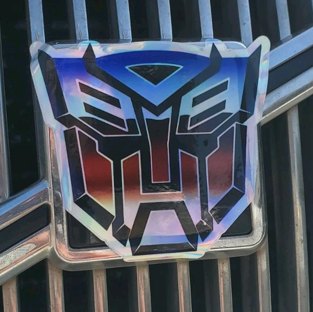 Transformers Autobots Vinyl HOLOGRAPHIC REFLECTIVE 3-D Decal