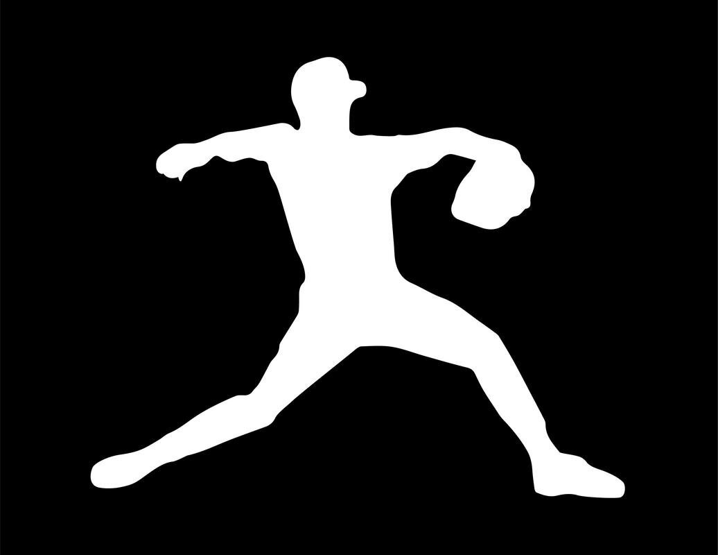 CMI ND091W Baseball Pitcher Pitching The Ball Decal Sticker | 5.5-Inches by