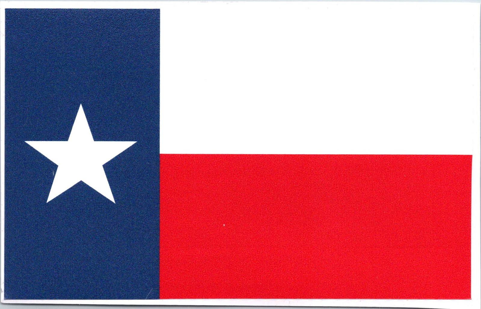 2 Texas State Flag Die Cut Vinyl Decal Sticker 10 1/2" x 6 1/2"
