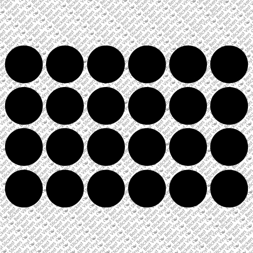 POLKA DOTS PICK COLOR AND SIZE VINYL WALL ROOM DECOR ART DECAL STICKER (PD-01)