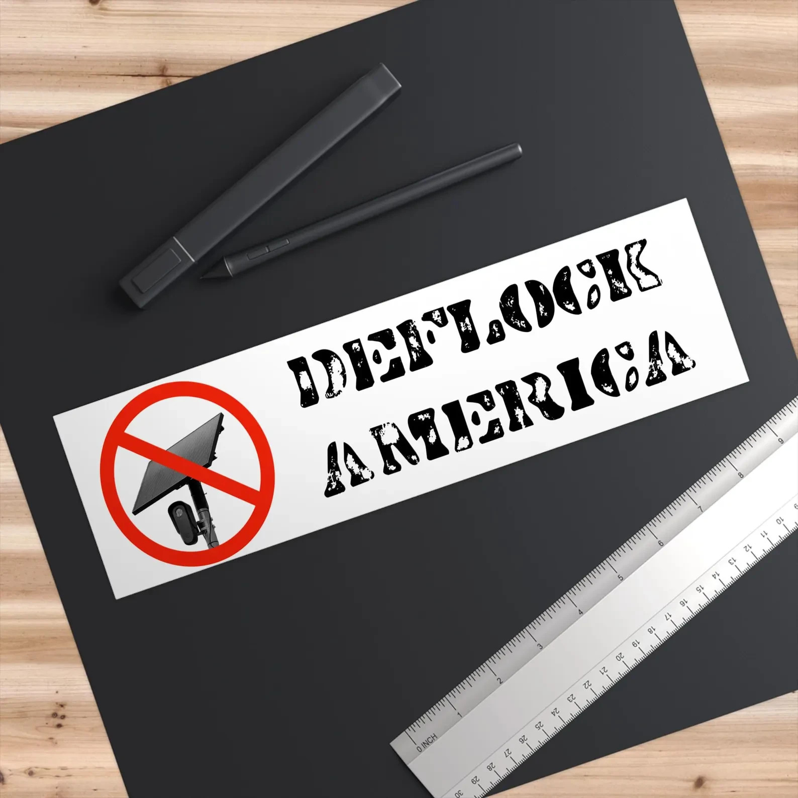 Deflock America Bumper Sticker / Magnet – Anti-Flock License Plate Camera Decal